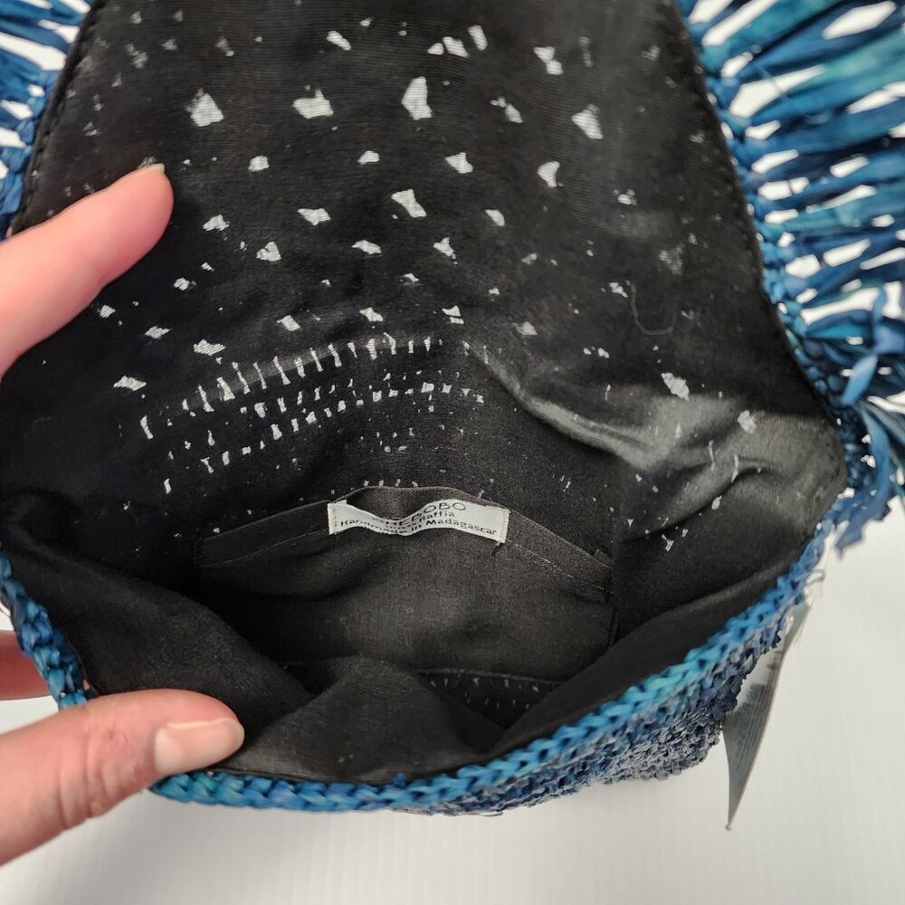 👜 NWT Shebobo Raffia Clutch 👜 - Picture 5 of 7